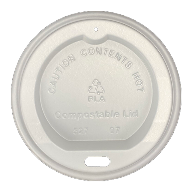 CPLA Lid for Paper Cup ( 100% Compostable ) - 1,000 pcs per case