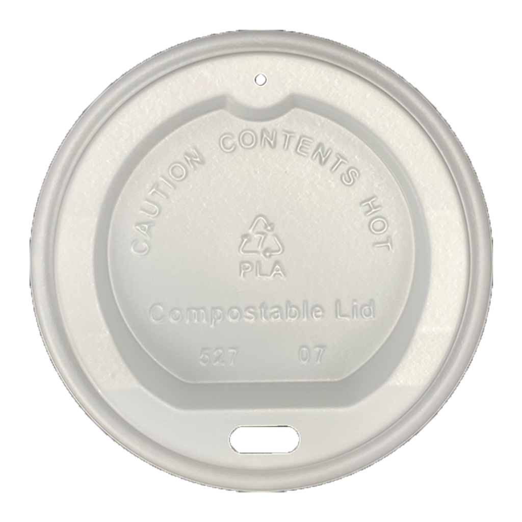 CPLA Lid for Paper Cup  ( 100% Compostable ) - 1,000 pcs per case