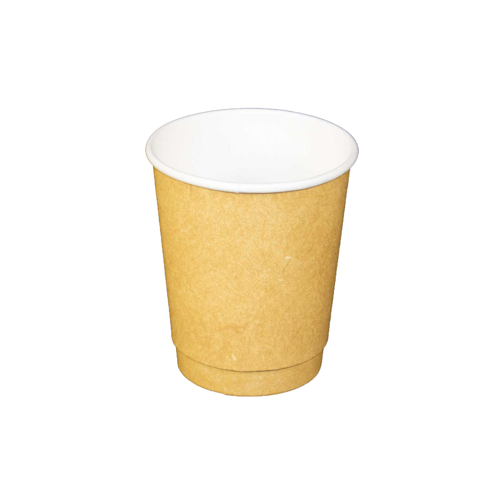 PLA Double Wall Paper Cup (Compostable) - 500 pcs per case